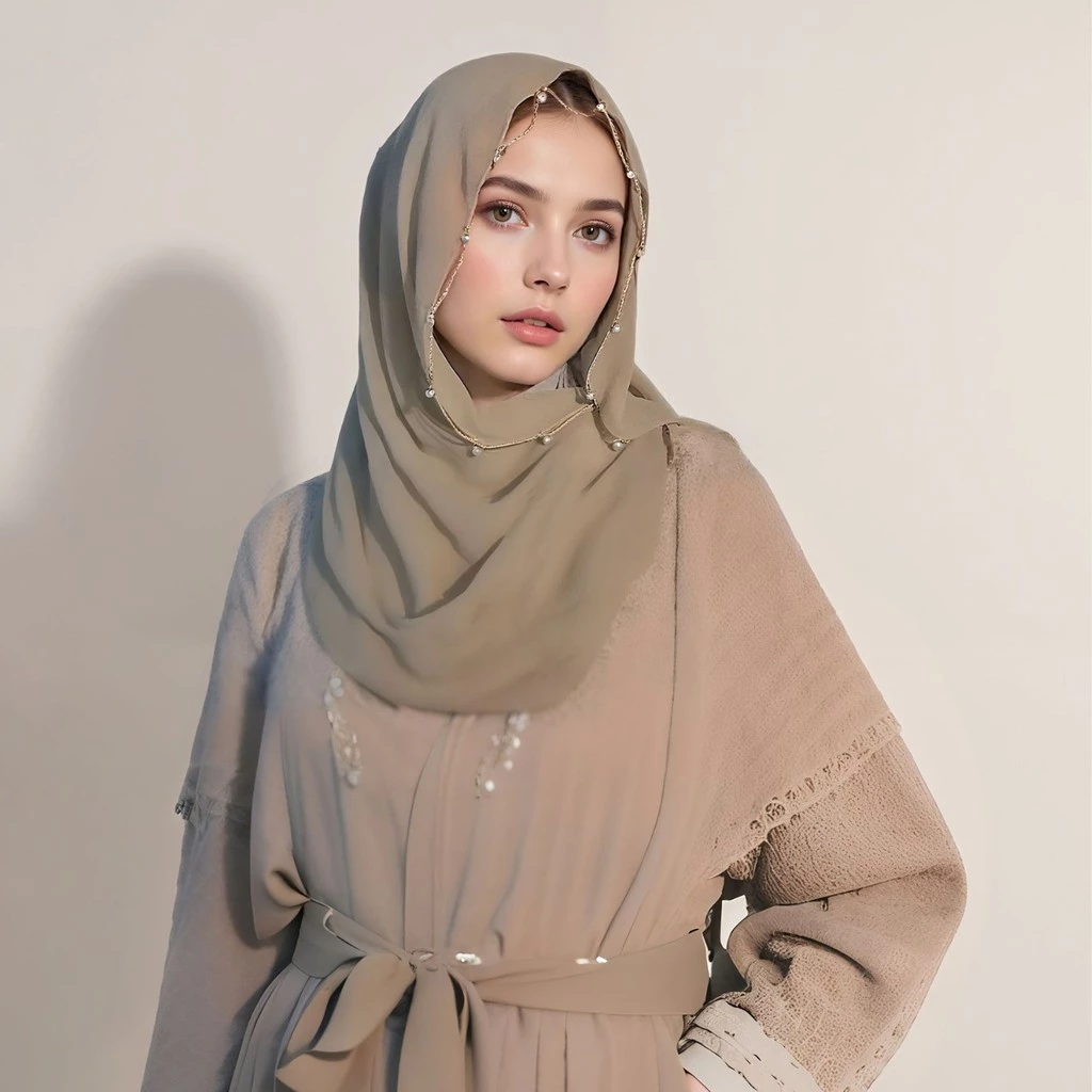 Jifang Fashion Bubble Chiffon Muslim Hijabs Shawls Women Bling Luxury Scarf Rhinestone Leaf Long Shawl Shiny Lady Large Pashmina WJ360