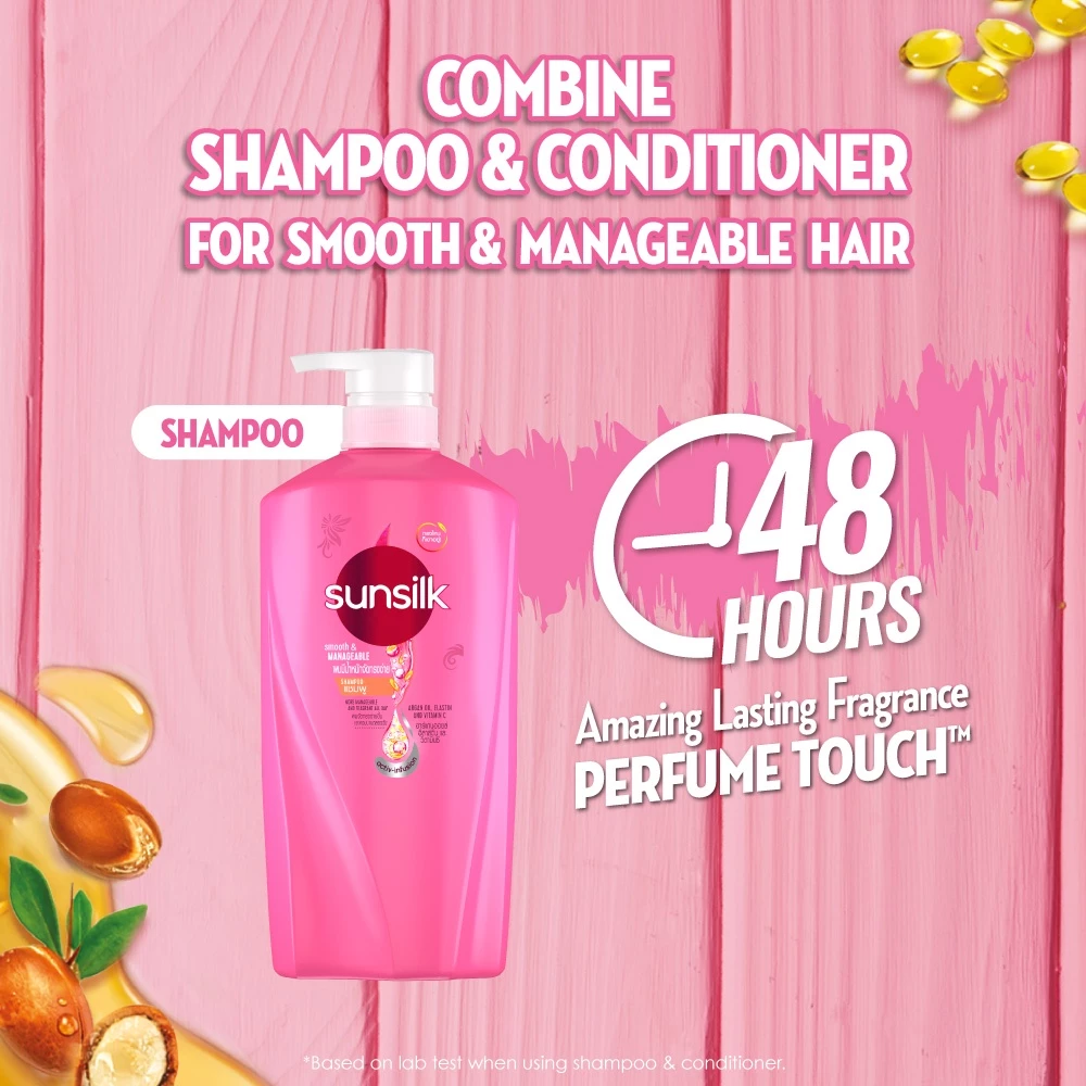 [Bundle of 4] Sunsilk Smooth and Manageable Shampoo 625ml