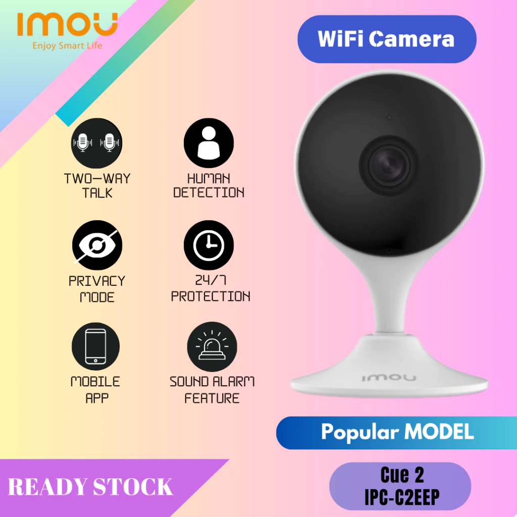 Dahua Imou CCTV Cue 2 2MP Wireless Camera/ Wifi Camera AI Human Detection & Siren 2Way Talk CCTV