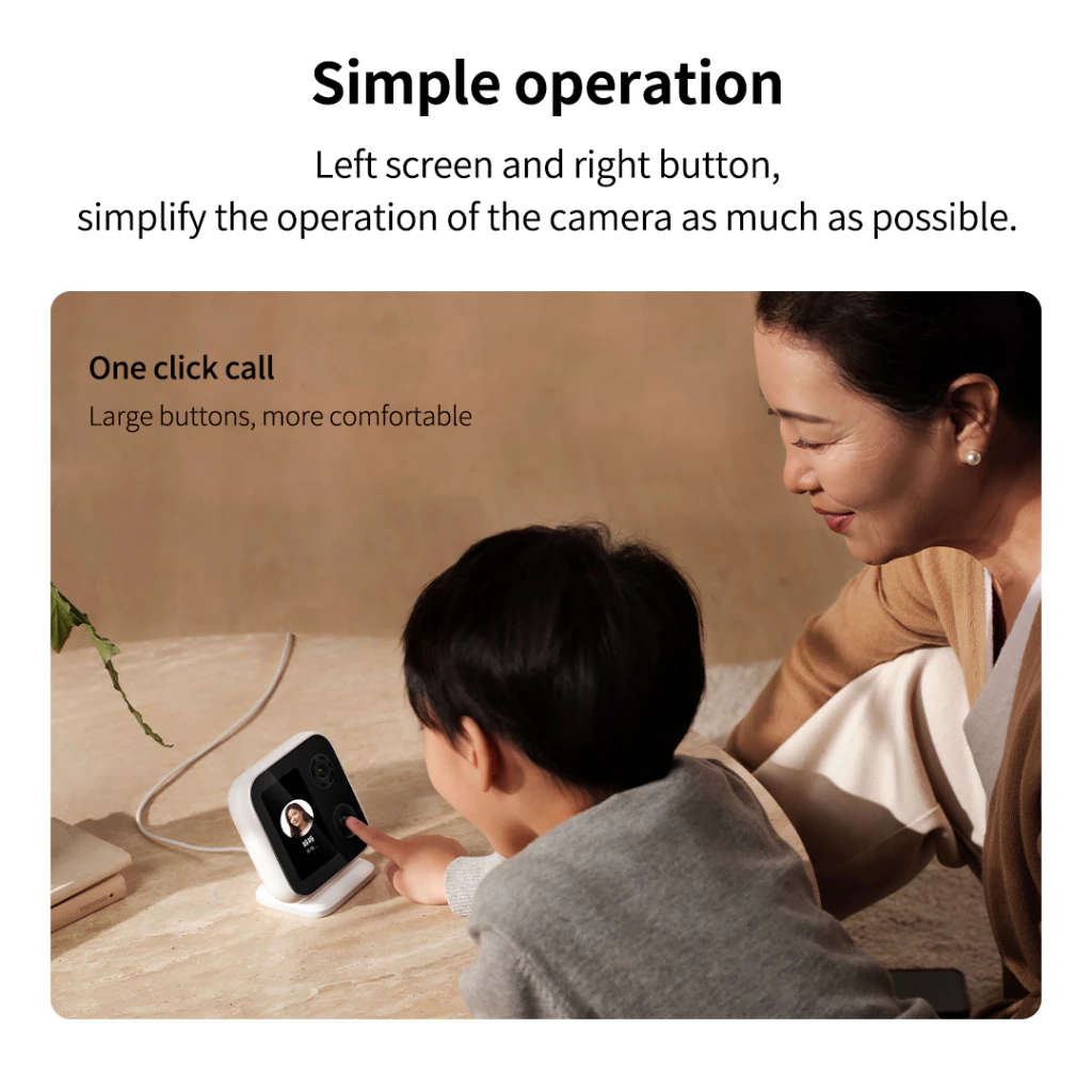 Xiaomi Smart Camera Video Call Version 4MP Ultra HD 131° Wide Angle 2.5K Clarity With Night Vision
