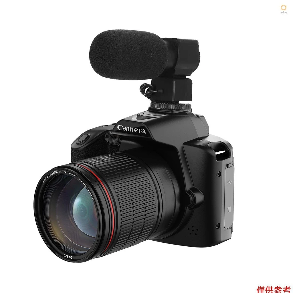 4K Digital Camera WiFi Digital Video Camera 64MP Dual Lens 3 Inch IPS Screen 16X Anti-Shake Zoom Night Vision Built-in Battery Beauty