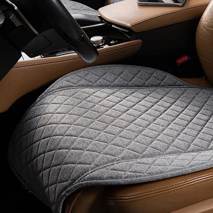 AUTOP Premuim Car Seat Cover for All Seasons Soft & Breathable Front Premium Covers with Non-Slip Protector Universal Fits Most Automotive Van, SUV, Truck