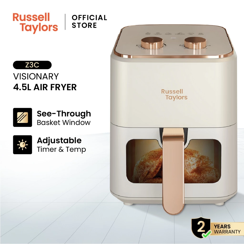 Russell Taylors 3D Visible Window Air Fryer Large (4.5L) Z3