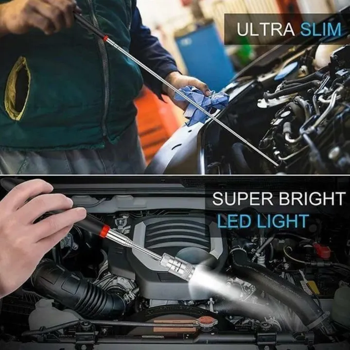 Magnetic Adjustable Extendable Telescopic Pickup Stick Magnet Pickup Tool Pick Up Rod Stick Automotive Tool