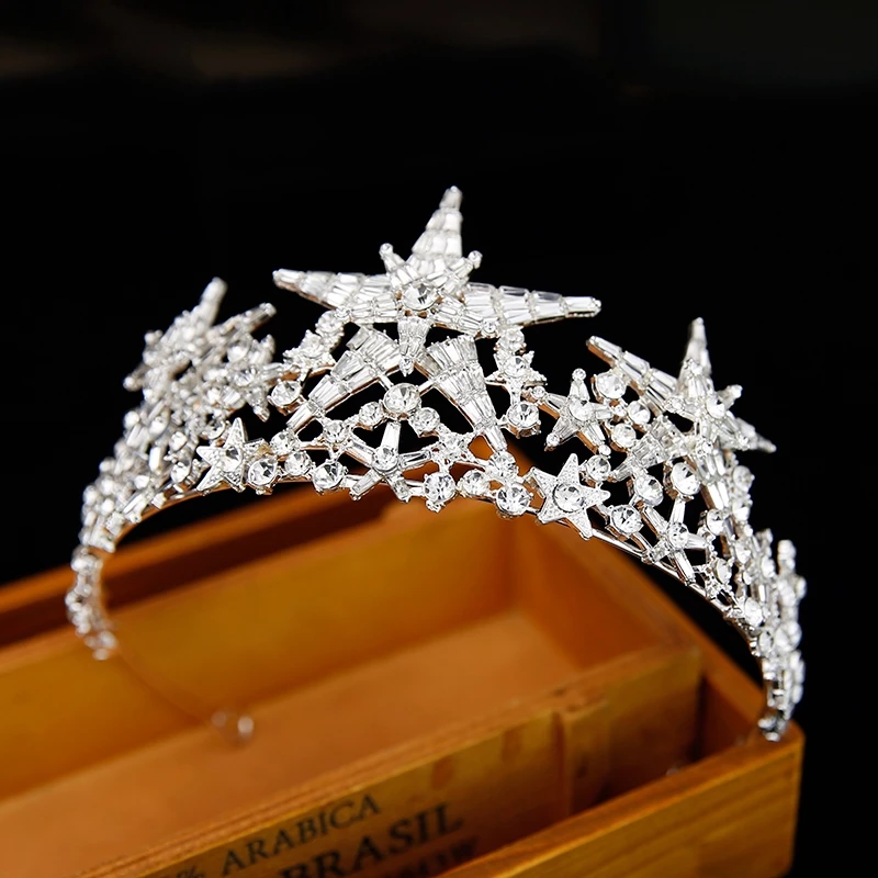 Crystal Crown Bridal Wedding Tiara Headband Mahkota Perkahwinan