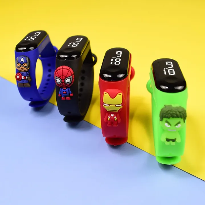 Cartoon Digital LED Jam Tangan Kanak Budak Perempuan lelaki Waterproof Kid Watch Boy Girl Children Kartun
