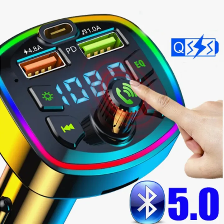 Car MP3 Player Radio Kereta Handsfree Bluetooth FM Transmitter Wireless Dual USB Car Charger Bluetooth Car Kit車載藍牙接收器