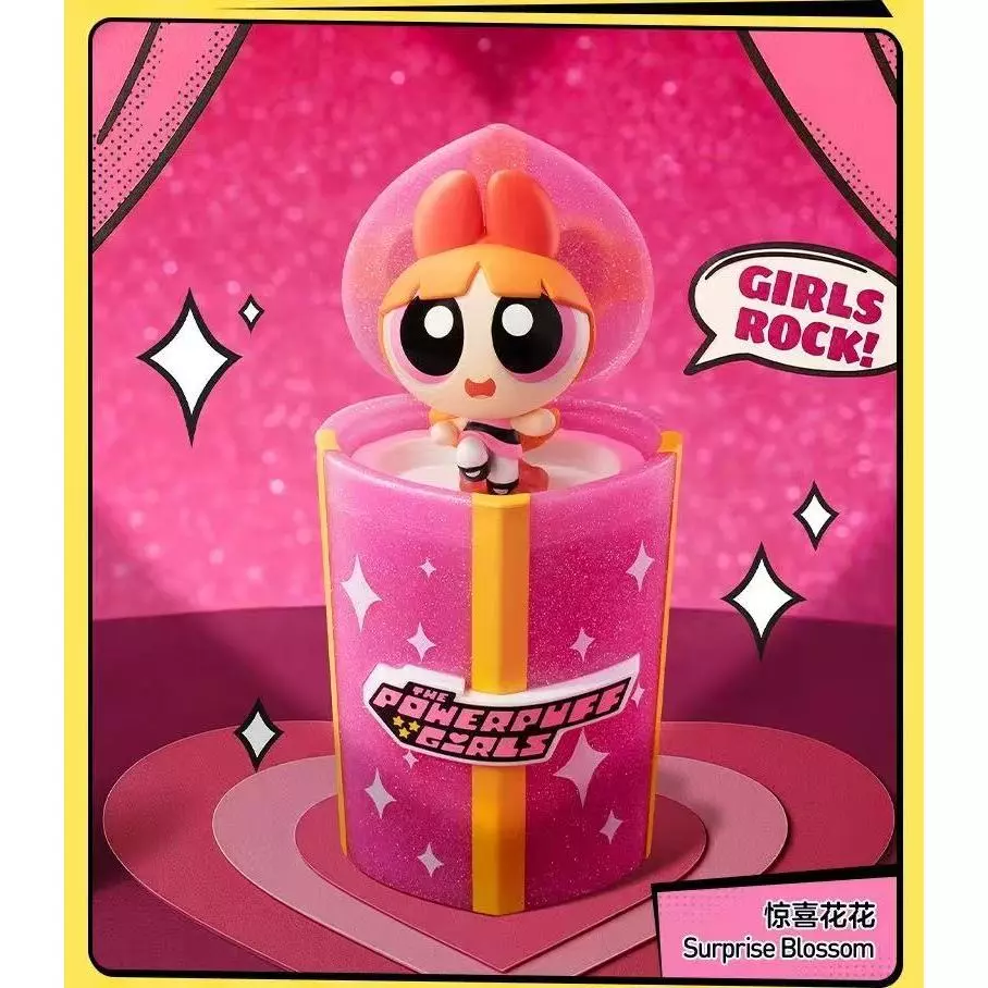 The Powerpuff Girls Party Surprise Series Figures Blind Box Action Toys Figure Birthday Gift Kid Toy