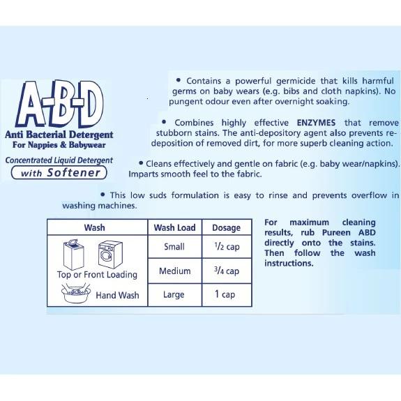 Pureen ABD Antibacterial Liquid Detergent (4800ML)