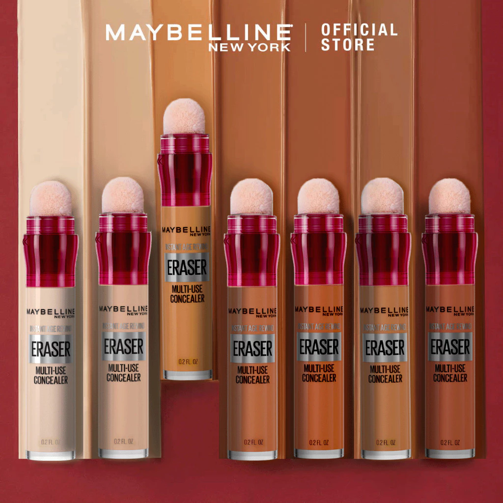 Maybelline Instant Age Rewind Concealer – Full Coverage, Erases Dark Circles, Puffy Eyes & Fine Lines, Lightweight