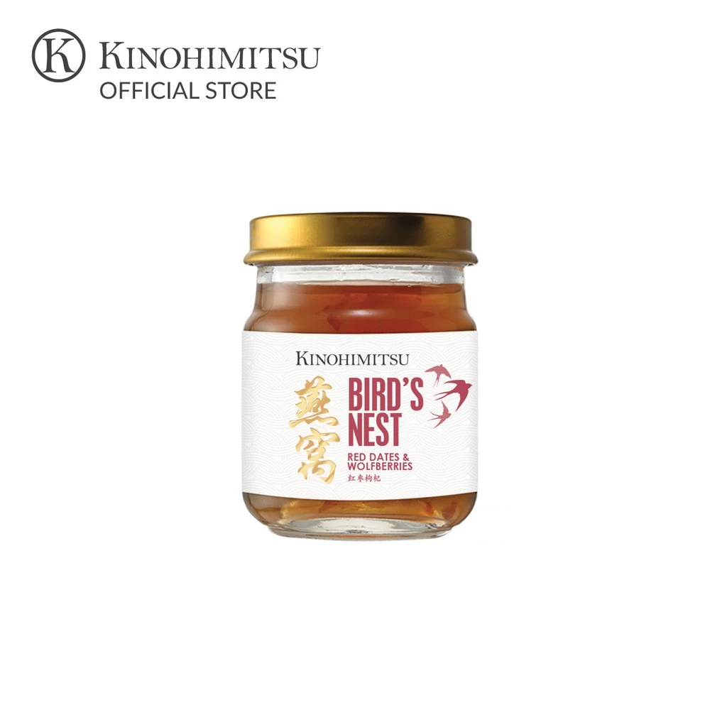 (BELI 4 PERCUMA 1) Kinohimitsu Bird's Nest with Red Dates & Wolfberries (6s) Tiada Gula Tambahan