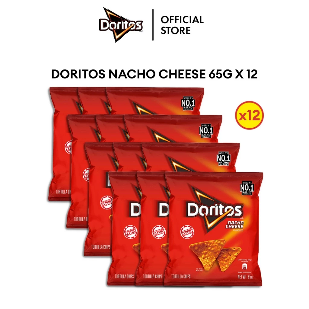 Doritos Tortilla Chips Nacho Cheese/ Smokin BBQ/ Spicy Nacho 65g