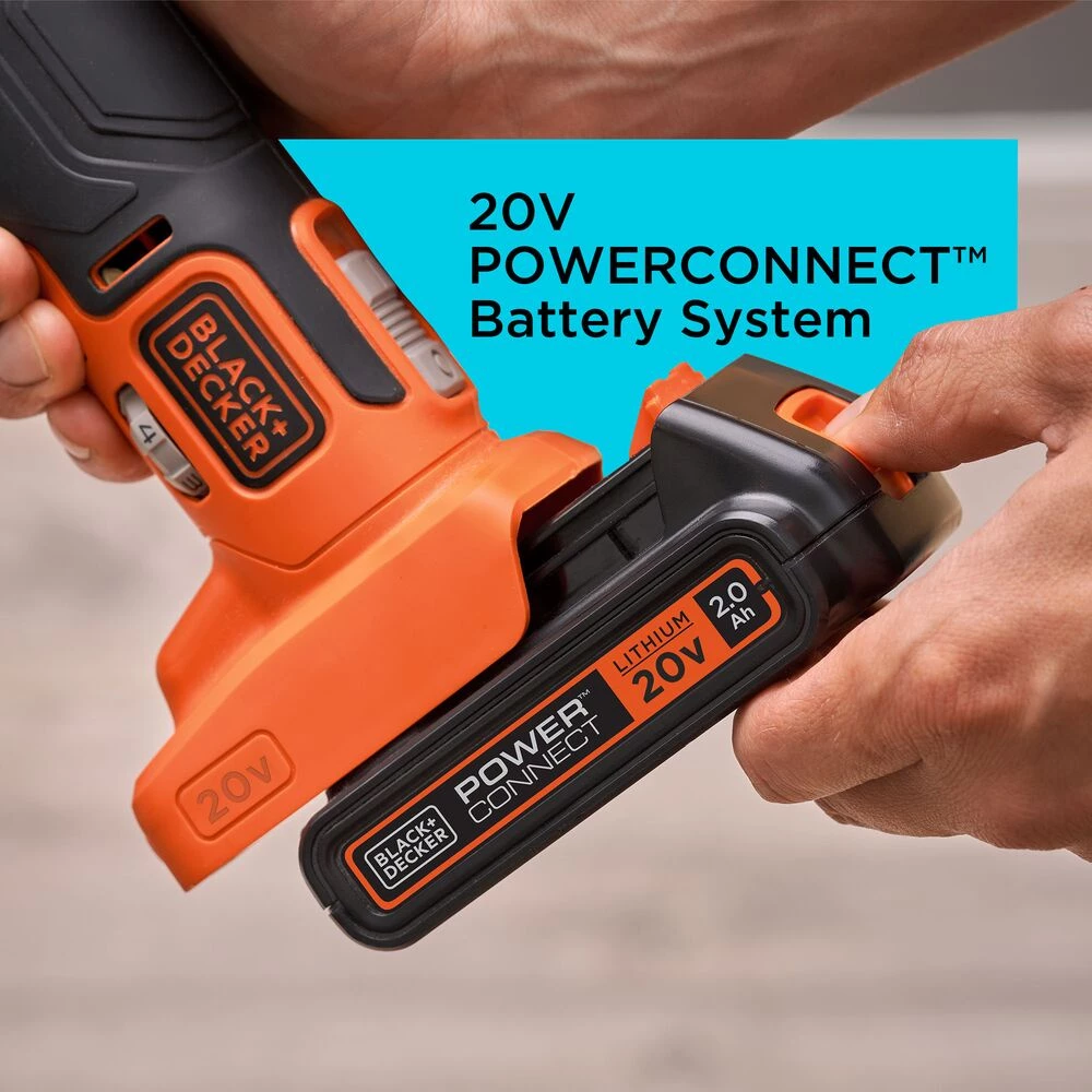 BLACK+DECKER 18V Cordless Oscillating Multi Tool with 20 Accessories