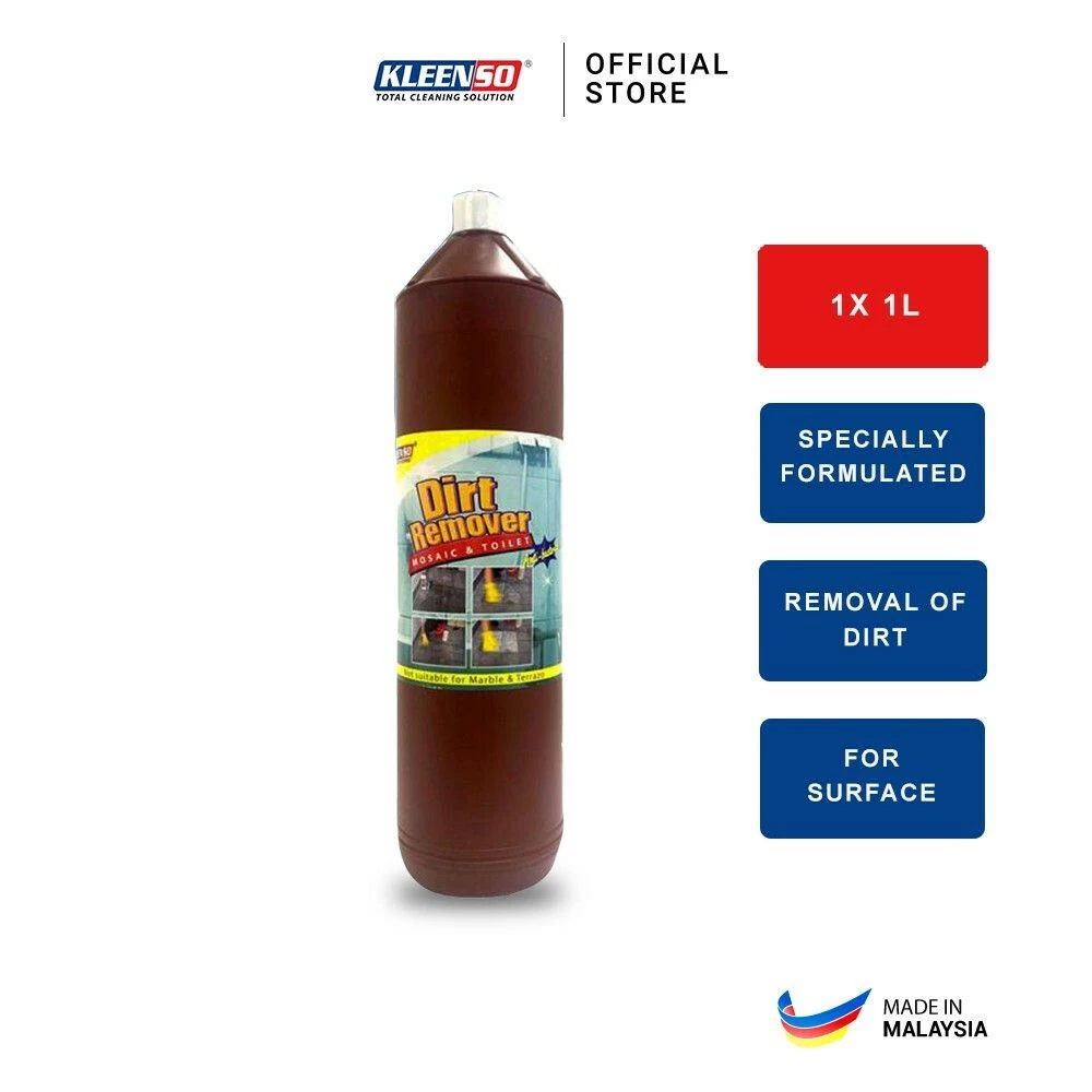 KLEENSO Dirt Remover (Brown) 1L Mosaic toilet Marble and Terrazo Stain Organic Inorganic Sediments