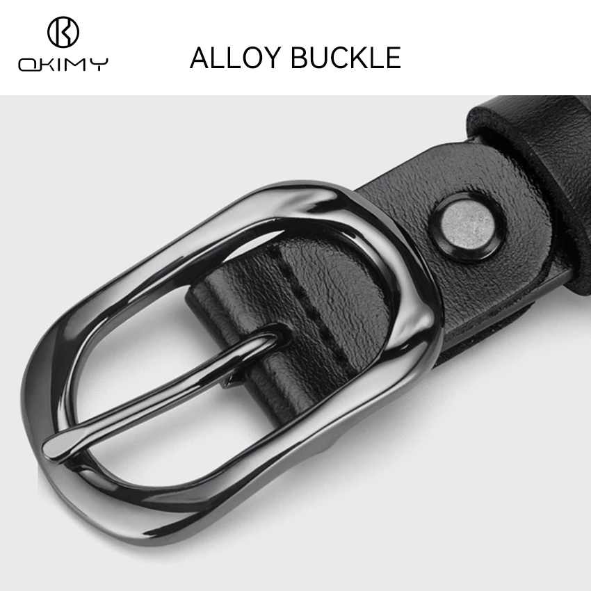 OKIMY Women Retro Belt Elegant Belt Needle Buckle Design Adjustable Ladies Long Straps Waistbands Alloy Buckle Leisure Belt