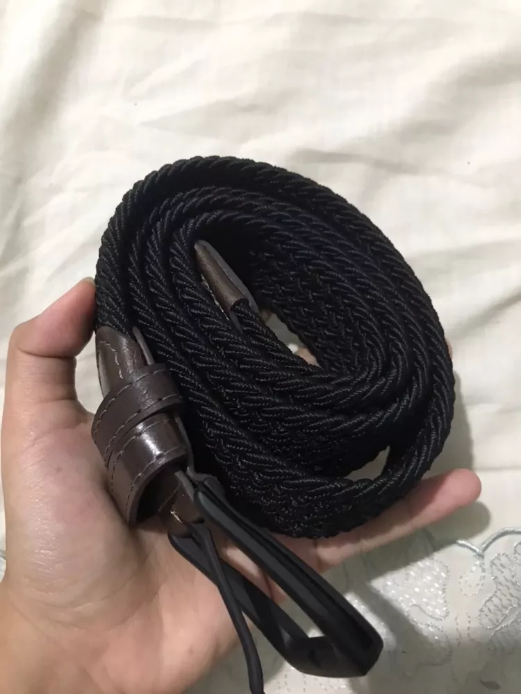 MaiKun Canvas Men Belts Fashion Elastic Metal Pin Buckle Military Tactical Strap for Pants Jeans Belt for Men