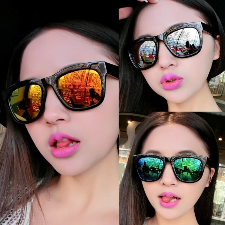 Stylish Korean Uv400 Sunglasses for Men and Women | Simple Fashion StatementCermin Mata Hitam Uv400 Bergaya Korea untuk Lelaki