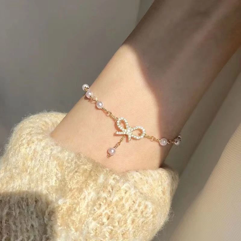 Korean Pearl Bracelet Niche Design Sense of Exquisite and Simple Women Jewelry