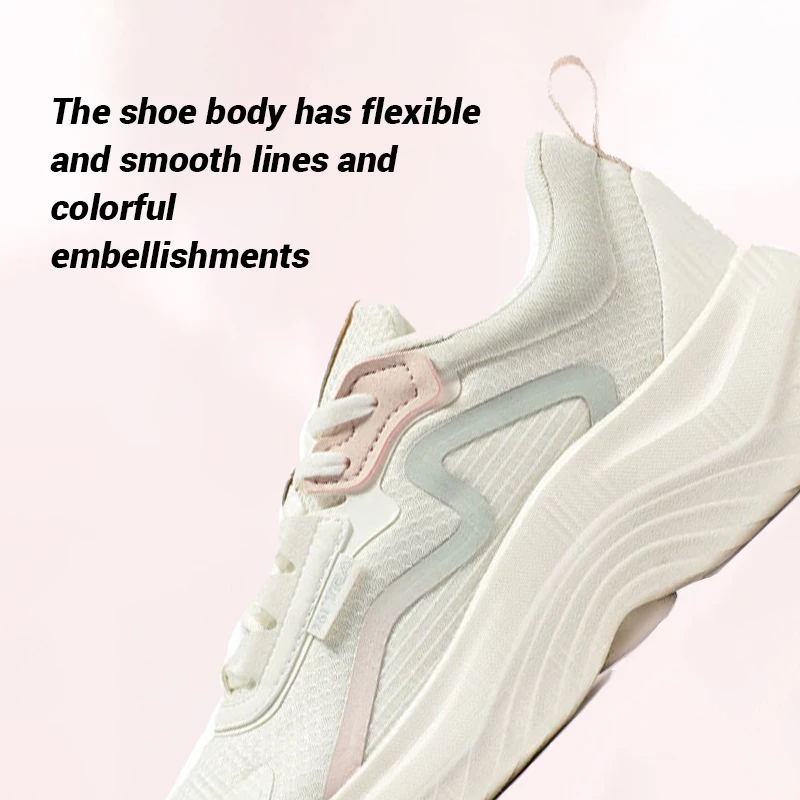 【Light】361 Degrees Softflow Lightweight Women Running Shoes Comfortable Sport Shoes Breathable Commute Walking Sneakers Running