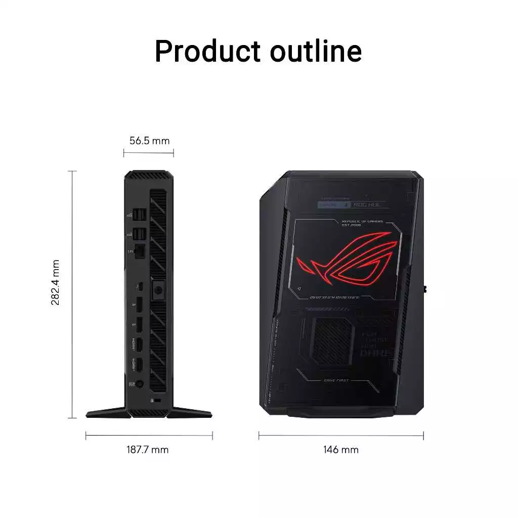 ASUS ROG NUC 2025 Gaming Desktop Intel Core Ultra 9 275HX NVIDIA RTX 5080 GPU, 32GB DDR5-6400 RAM RNUC15JNK9X289A3