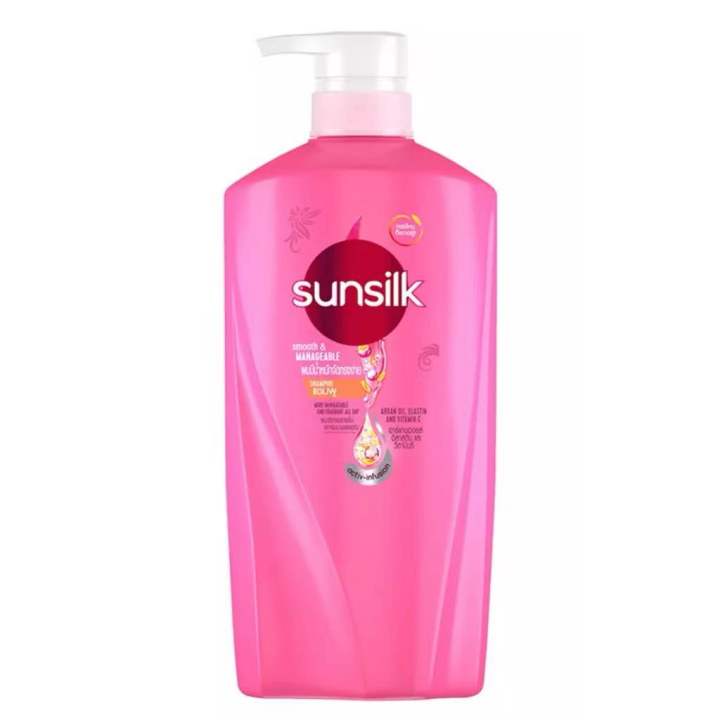 sunsilk Shampoo 650Ml STRENGTH & shine /stunning black SHINE cheap price ready stock