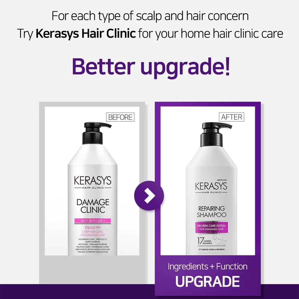 Kerasys Hair Clinic Shampoo & Conditioner (750ml)