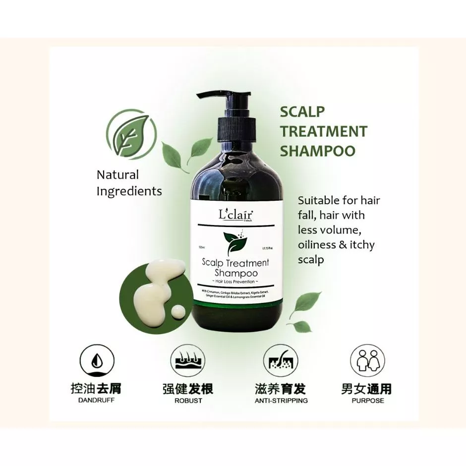 Hair Treatment Shampoo (1 x 525ml) + Hair Treatment Tonic (1 x 125ml) [Free Sea Salt 1 x 30g]