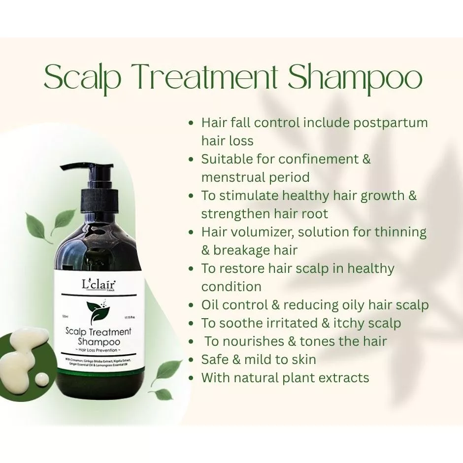 Hair Treatment Shampoo (1 x 525ml) + Hair Treatment Tonic (1 x 125ml) [Free Sea Salt 1 x 30g]