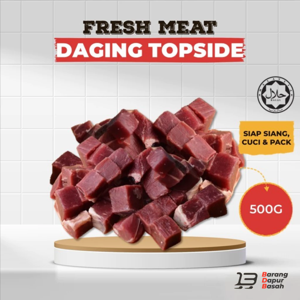 DAGING TOPSIDE IMPORT 500G TOPSIDE BEEF
