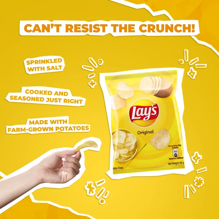 Lay's Classic 50g / Lay's Kerepek Kentang Perisa Klasik 50g