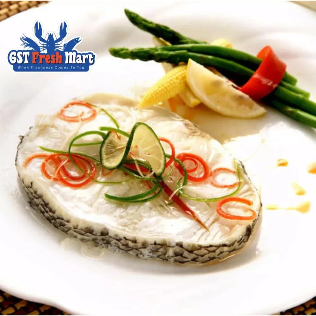 FROZEN CHILEAN COD STEAK (4PCS) 500GM/PKT (CHILEAN SEABASS) 鳕鱼切圆段 - GST FRESH MART
