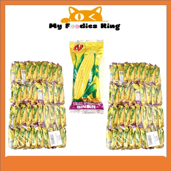 9g x 40pcs CV Jagung Stick Bin Bin / Keropok Jagung Popcorn [ My foodies King ]
