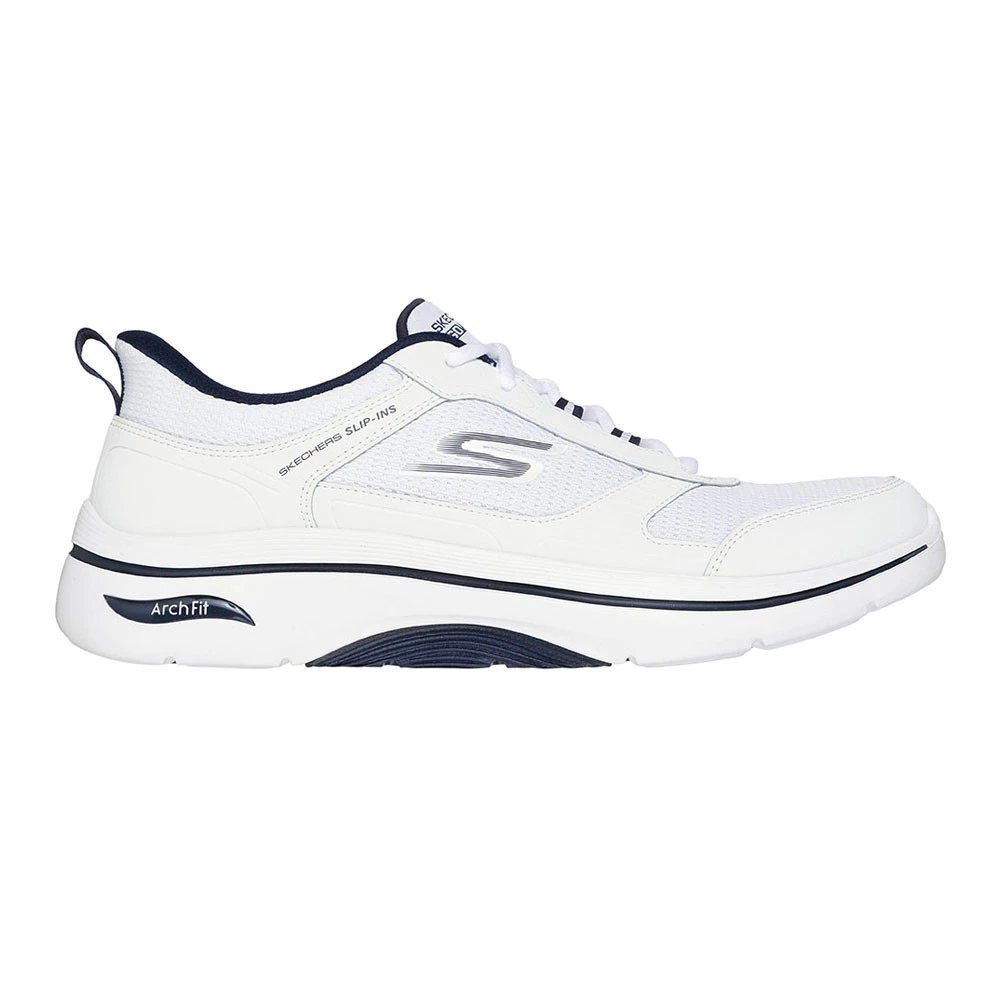 Skechers Men Slip-ins GOwalk Arch Fit 2.0 Seared Walking Shoes - 216650-WNV Kasut Sneaker, Casual, Lelaki