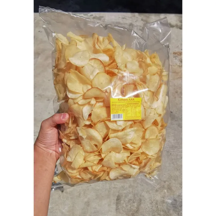 Kerepek Ubi 1kg & Kerepek Opak Ubi 1kg & Kerepek Pisang