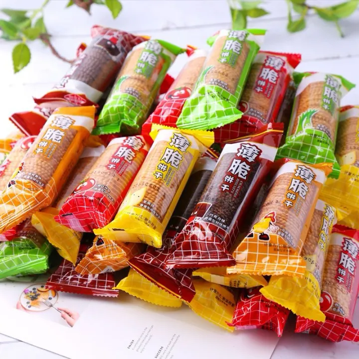 迷你小薄脆饼Mini crispy biscuits早餐饼干多口味散装休闲零食巧克力multi-flavor bulk casual snack