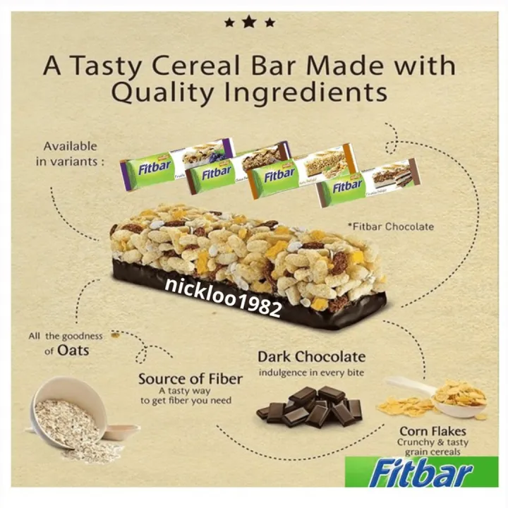 FitBar Cereal Bar / Crispy Rice Bar 20g / 22g