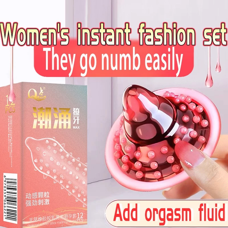 condom for men kondom berduri tebal condom duri tahan lama tambah panjang dan besar condoms 12pcs/36pcs