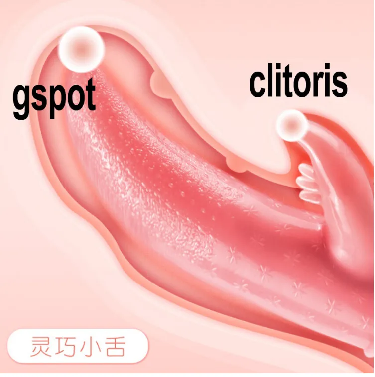 Tongue Vibrator 12 Vibrate Mode Gspot Vibrator Dild0 Vibrator Women Masturbat0r Sexx Toy Alat Sekss Perempuan TV-13