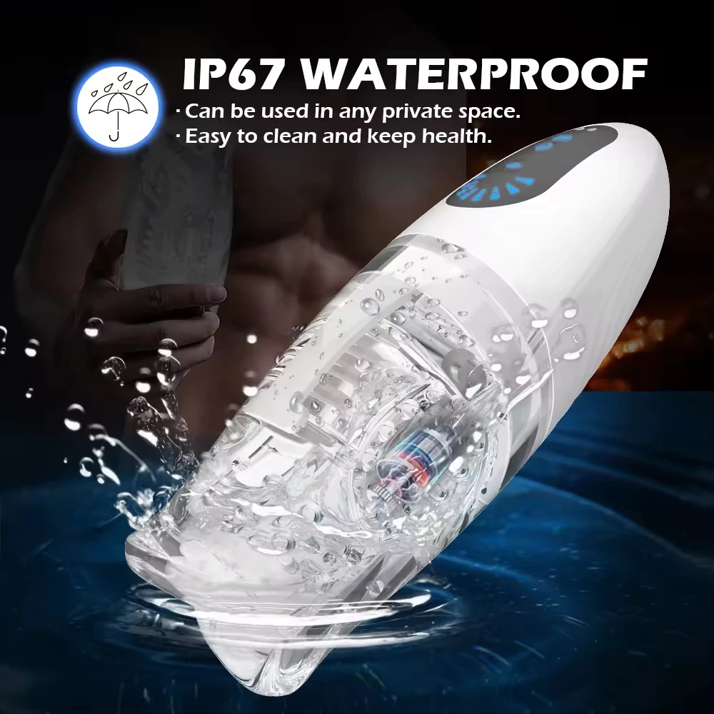 Unique Design Newest Male Automatic Silicone Soft Safe Vibrating Biting Oral Sex Mouth Masturbator for Men