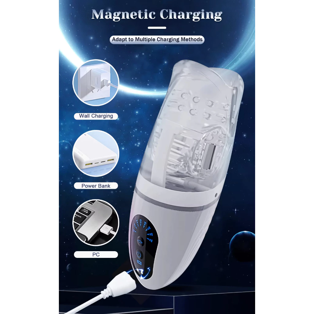 Unique Design Newest Male Automatic Silicone Soft Safe Vibrating Biting Oral Sex Mouth Masturbator for Men