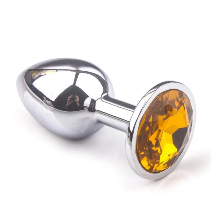 Stainless Stell Metal Anus Butt Plug with Diamond Adult Toys Men Women
