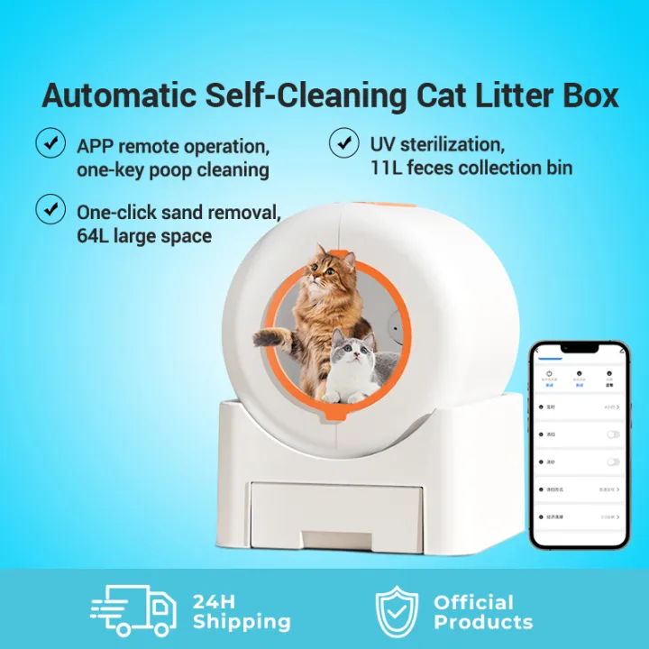 Cat Litter Box - Self-Cleaning