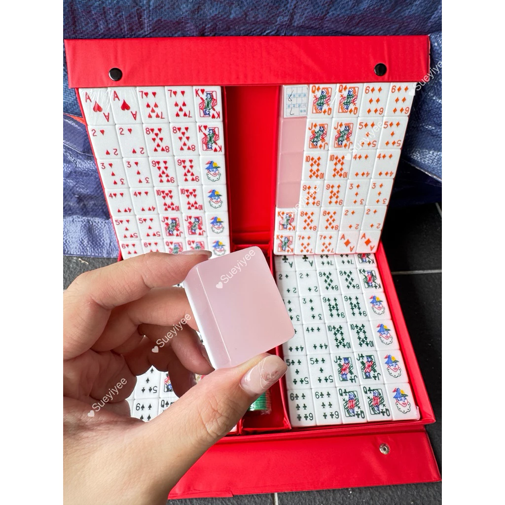 CRYSTAL RUMMY LAMI MAHJONG A1 SIZE 水晶拉米麻将 CRYSTAL GOLD LAMI RUMMY MAHJONG 拉米麻将 CRYSTAL LAMI 水晶麻