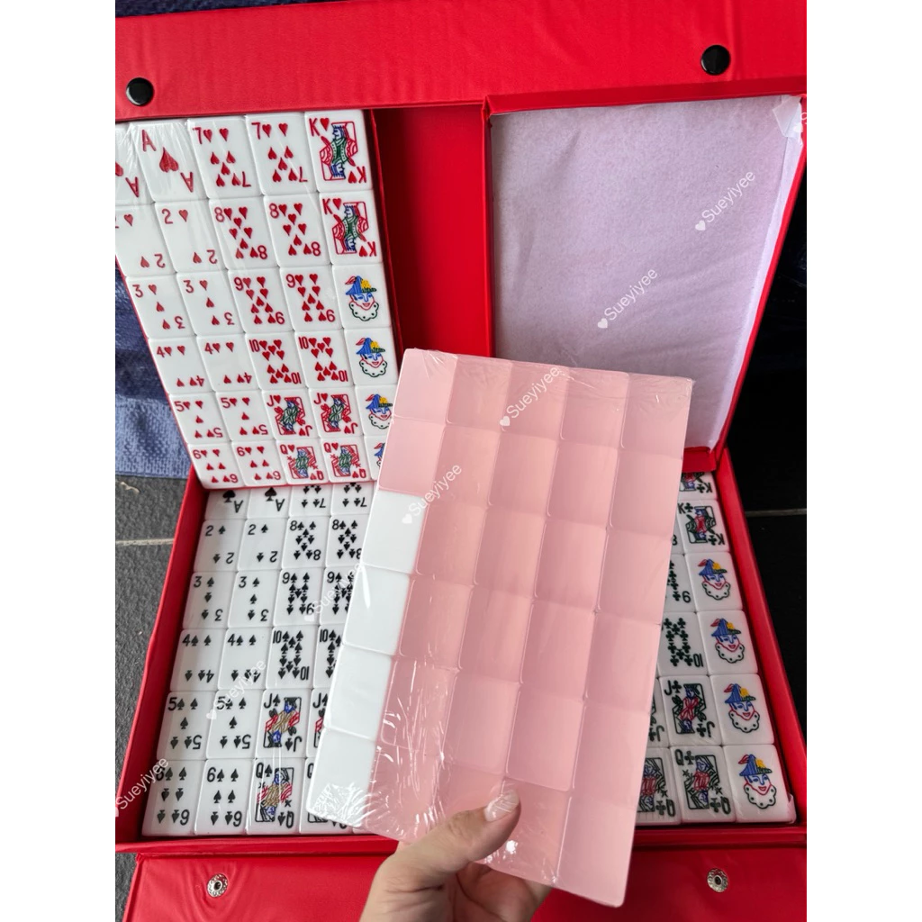 CRYSTAL RUMMY LAMI MAHJONG A1 SIZE 水晶拉米麻将 CRYSTAL GOLD LAMI RUMMY MAHJONG 拉米麻将 CRYSTAL LAMI 水晶麻