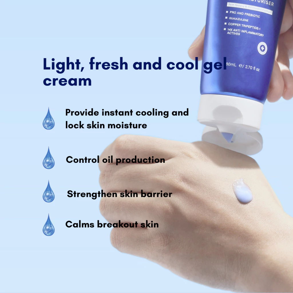 WEEDURI Beecalm Barrier Silk Moisturiser For oily acne prone skin, sensitive and damaged skin barrier