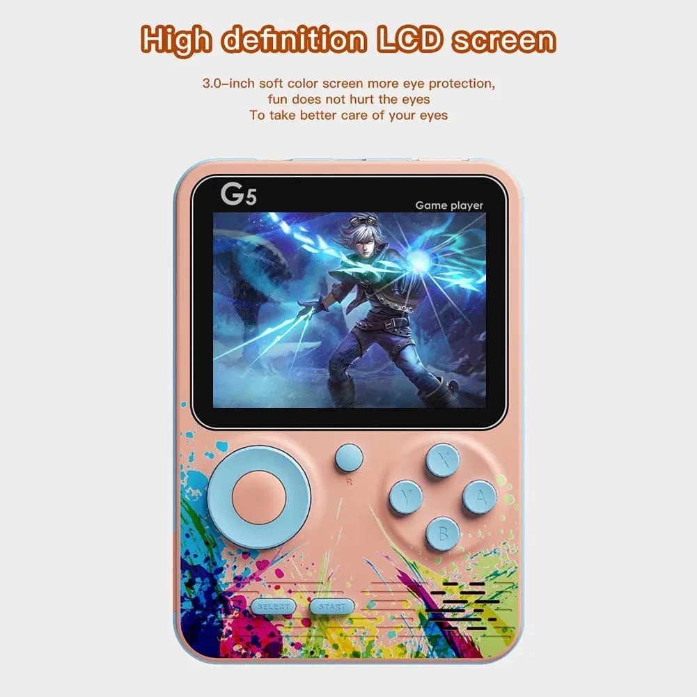 Mini Retro Game Console – 500-in-1 FC Handheld Gameboy-Style Gaming Device Konsol Permainan Tangan