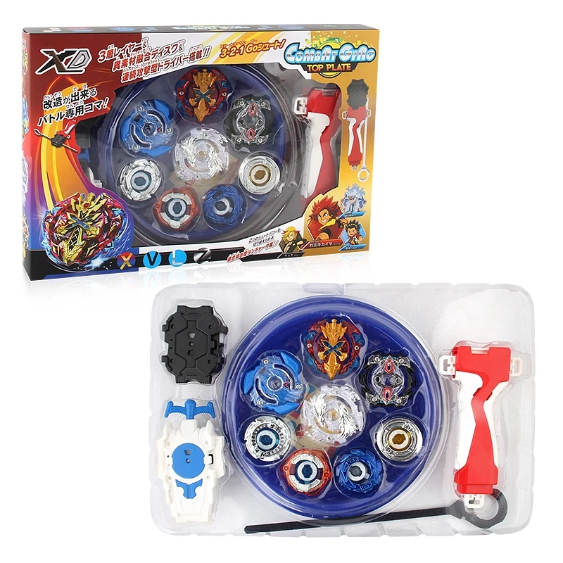 12Pcs Beyblade Burst Spinning Tops launcher Gyro Toy Set Battle Gyro Game Set Toy
