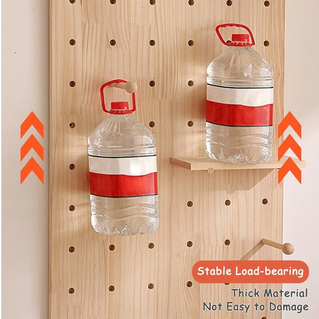 𝐁𝐌𝐙𝐀𝐑 𝙄𝙣 𝙎𝙩𝙤𝙘𝙠 DIY Solid Wood Pegboard Multi-Size Wall Storage