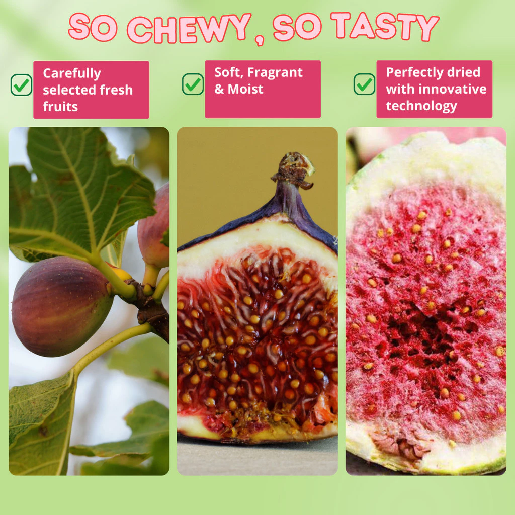 AHT Freeze Dried Fig (50g-100g-200g) Buah Rajah Beku Kering Halal Healthy Snack Dried Fruit