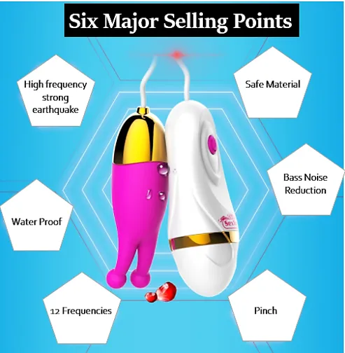 【12 Frequencie】♀️ Fun Rose Gold Vibrating Egg Female Vibrating Massager Vibrating Egg Female Vibrator Adult Sex Toy ♀️